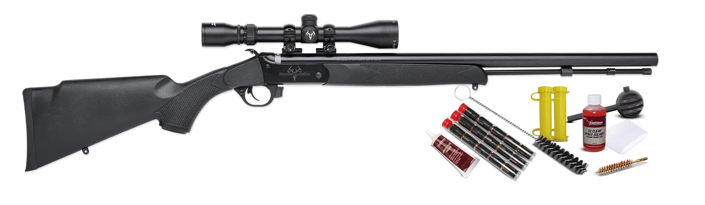 Traditions Buckstalker XT .50 Cal Break Action Rifle - Black for High-Performance and Rugged Durability - RC5-72000840