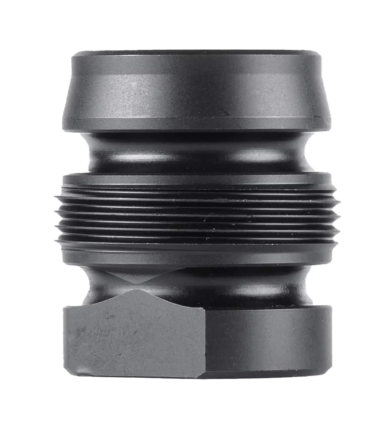 Dead Air DA143 Xeno Xero Black 4140 HT Alloy Steel 9/16x24 RH Threads 1.105" OAL 0.99" Diameter 9mm