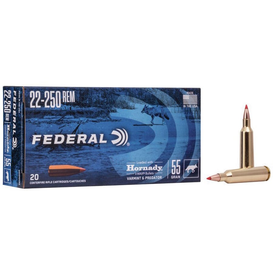 Federal Varmint & Predator VMX 75 gr 243 Winchester Ammo, 20/box