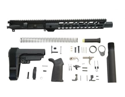 PSA 10.5" Carbine-Length 5.56 NATO 1/7 Nitride 12" Slant M-Lok MOE EPT SBA3 Pistol Kit - 5165448877