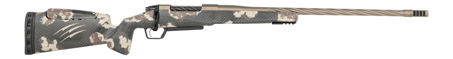 Fierce Firearms RIVSSX7PRC22BDS Twisted Rival XP 2.0 7mm PRC 3+1 22" Smoked Bronze Cerakote Spiral Fluted Threaded Barrel, Stainless Steel Drilled Tapped Receiver, Arca Rail Forend, Desert Shadow Ca