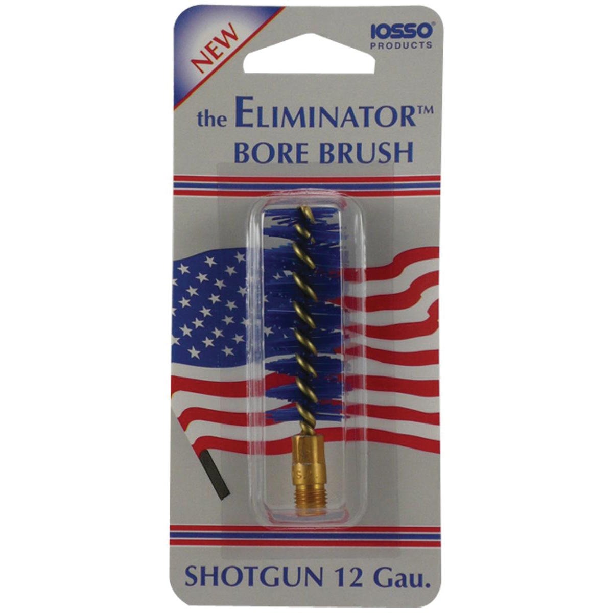 IOSSO Products Eliminator 12 Gauge Premium Bore Brush, Cobalt Blue