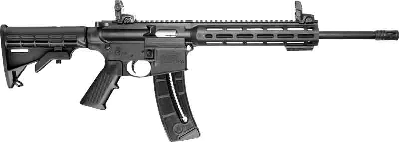 S M SPORT 22LR 16.5" - 25-SH 6-POS STOCK W/SIGHTS BLK