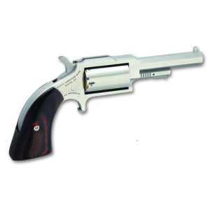 NAA Sheriff 22 WMR 2.5" 5rd Mini Revolver - Stainless w/ Rosewood Grips
