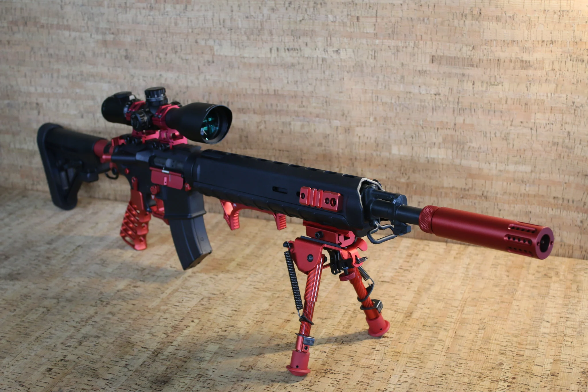 PALMETTO STATE ARMORY custom pa-15 7.62x39 red strike industies velocity trigger linear compensator (Used)