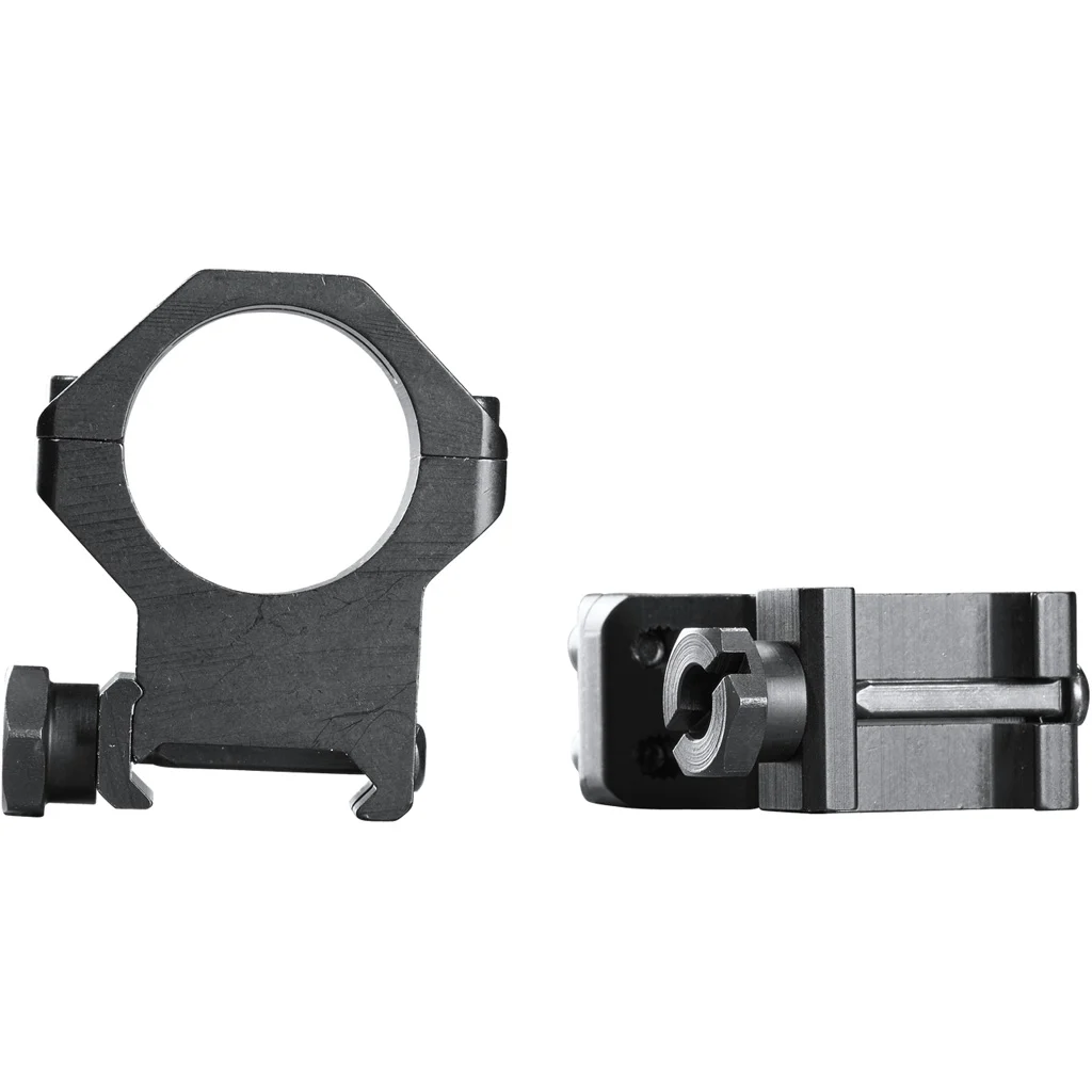 Weaver Classic 4Hole Skeleton Rings Matte Black 1" XXHigh Clamshell Pack