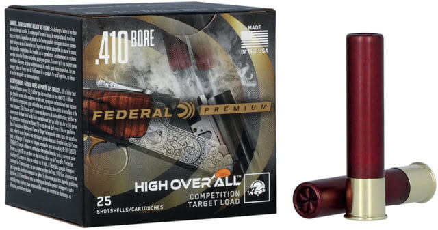 Federal Premium .410 Gauge 1/2oz 2 1/2in Shotgun Ammo #9 1200 FPS 25 Rounds HOA410