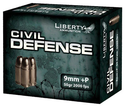 LIBERTY CIVIL DEFENSE - 9MM LUGER 50GR HP 20RD 10BX/CS