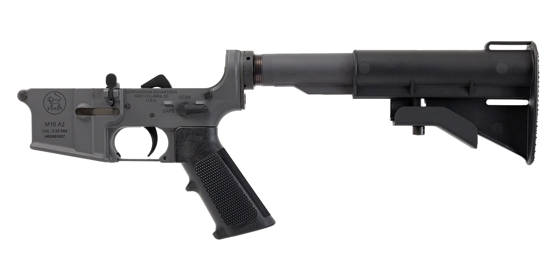 H&R Special Forces COTS Complete M16A2 Lower, CAR Stock, Gray