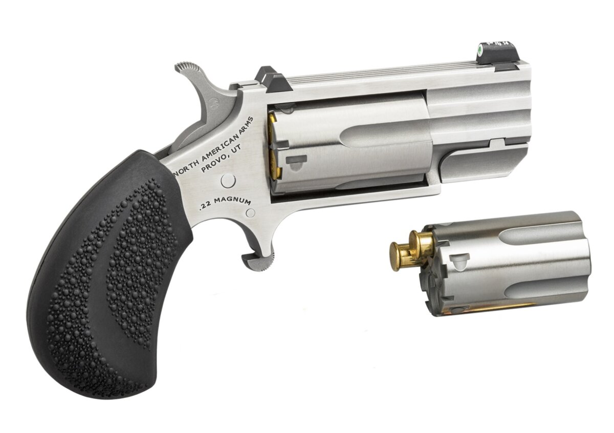 North American Arms PUG 22MAG/22LR 1" SS CONV NS NAA-PUG-TC|TRITIUM SIGHTS