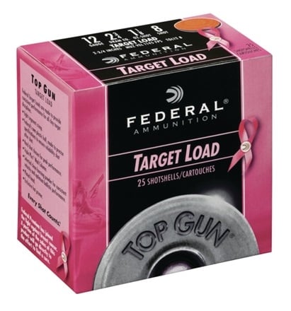 Federal Top Gun Pink Edition Load 12 Gauge 2.75 in. 1 1/8 oz. 8 Shot 25 rd. - No Credit Card Fees - Low, flat rate shipping