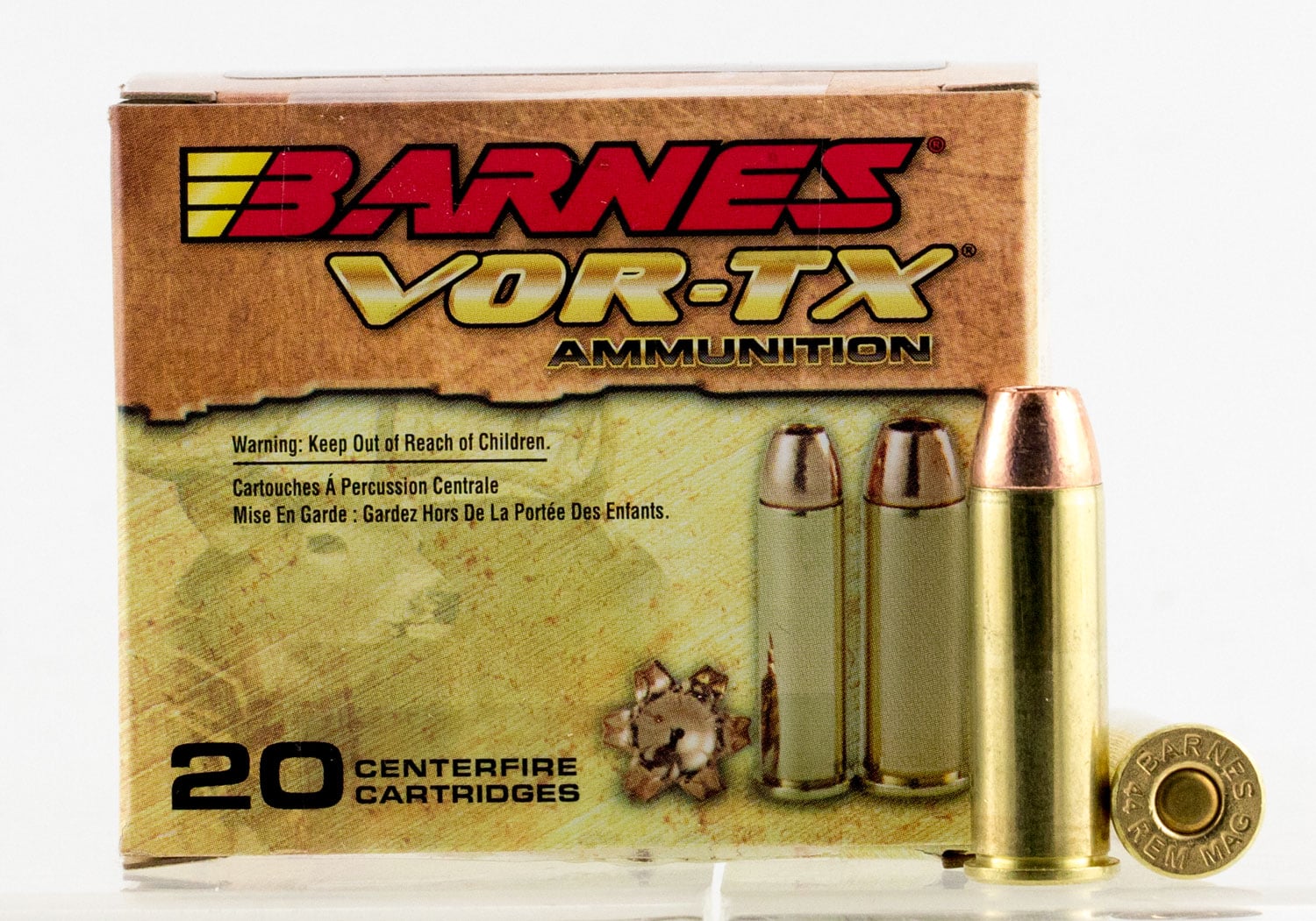 BARNES VOR-TX 44MAG 225GR XPB 20/200 - Flat Rate Shipping Under 30lbs! - No Credit Card Fees
