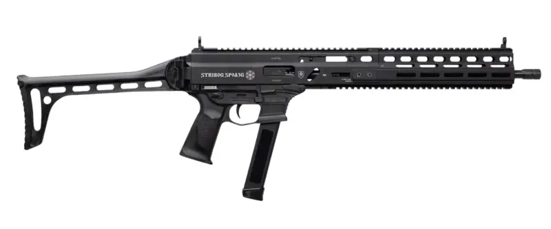 Grand Power 810091156025 Stribog SP9A3G 9mm Luger 16" Black Barrel, Black Receiver, Polymer Stock Grip