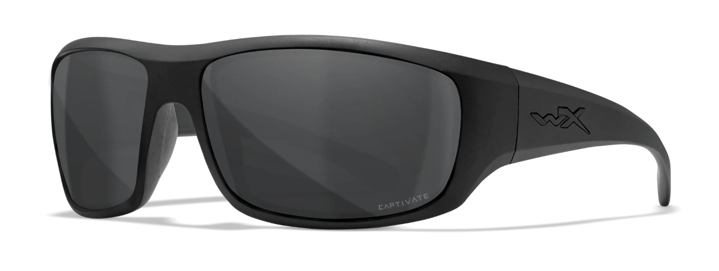 Wiley X Omega - Matte Black Frame with CAPTIVATE(TM) Polarized Grey Lenses