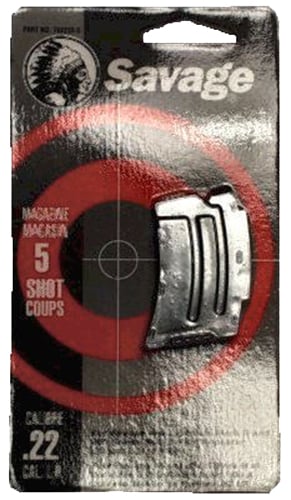 Savage Arms 5 Round .22lr/.17 Hornady Mach 2 Detachable Magazine, Blue - 90005