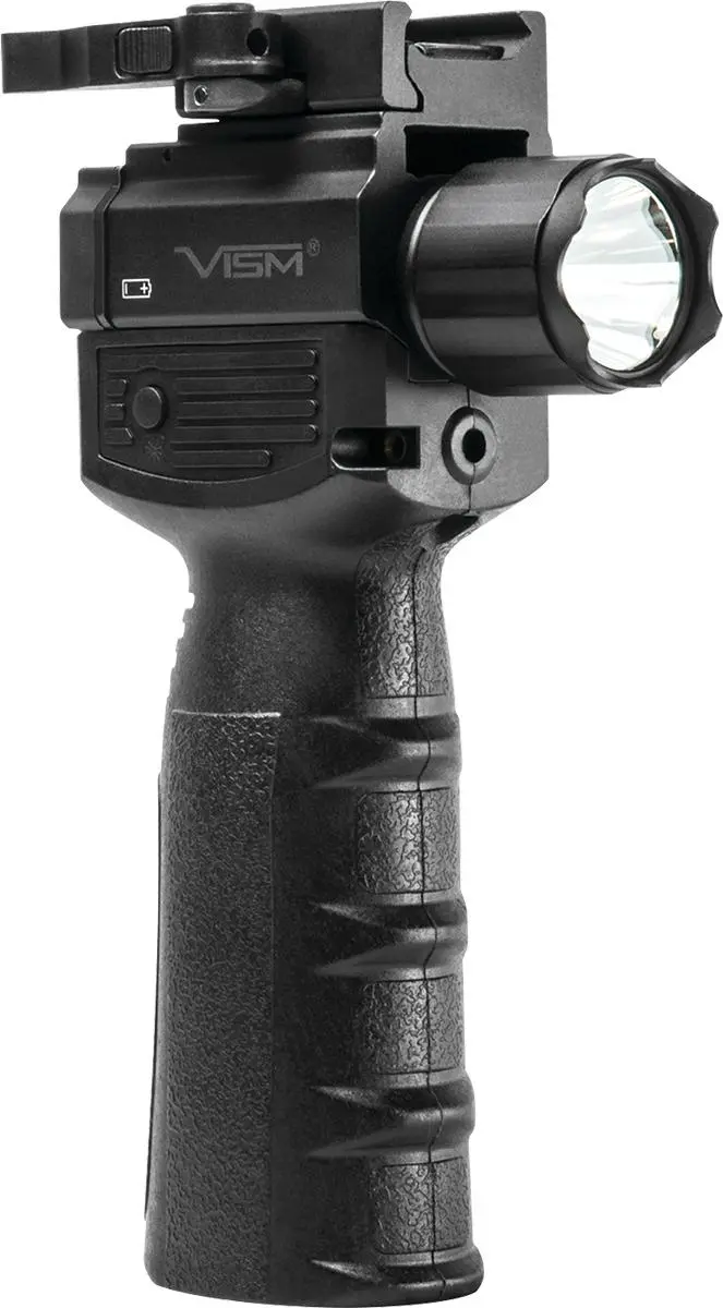 NcSTAR VISM Vertical Grip w/Strobe FlashLight Green Laser Gen 2