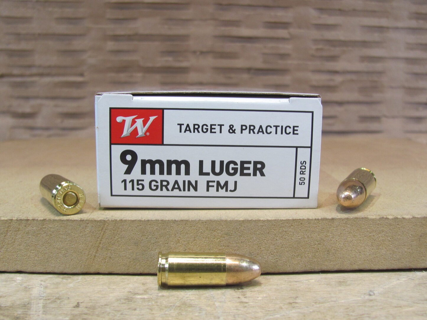 500 Round Case – 9mm Luger FMJ 115 Grain Winchester White Box Ammo – Q4172