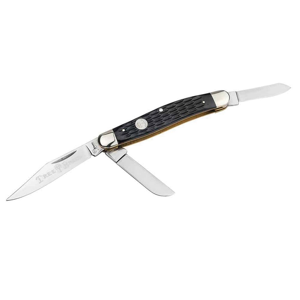 Boker Manufactory Traditional Series 2.0 Stockman Folding Knife Clip Point/Sheepsfoot/Spey, Black