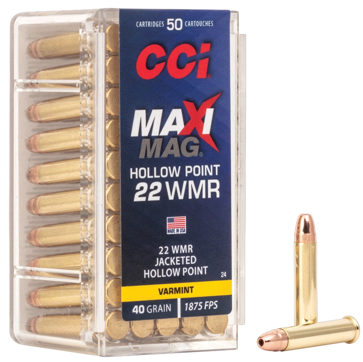 CCI MAXI-MAG 22WMR HP 50/2000 - Flat Rate Shipping Under 30lbs! - No Credit Card Fees