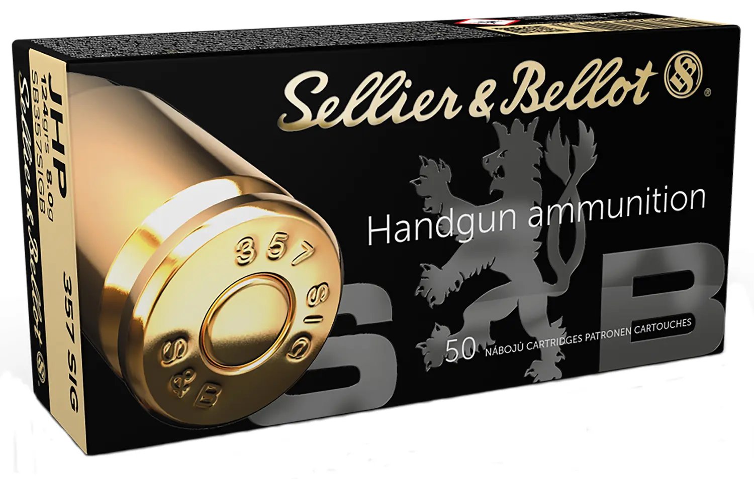 Sellier Bellot SB357SIGB Handgun 357Sig 124gr Jacketed Hollow Point 50 Per Box/20 Case