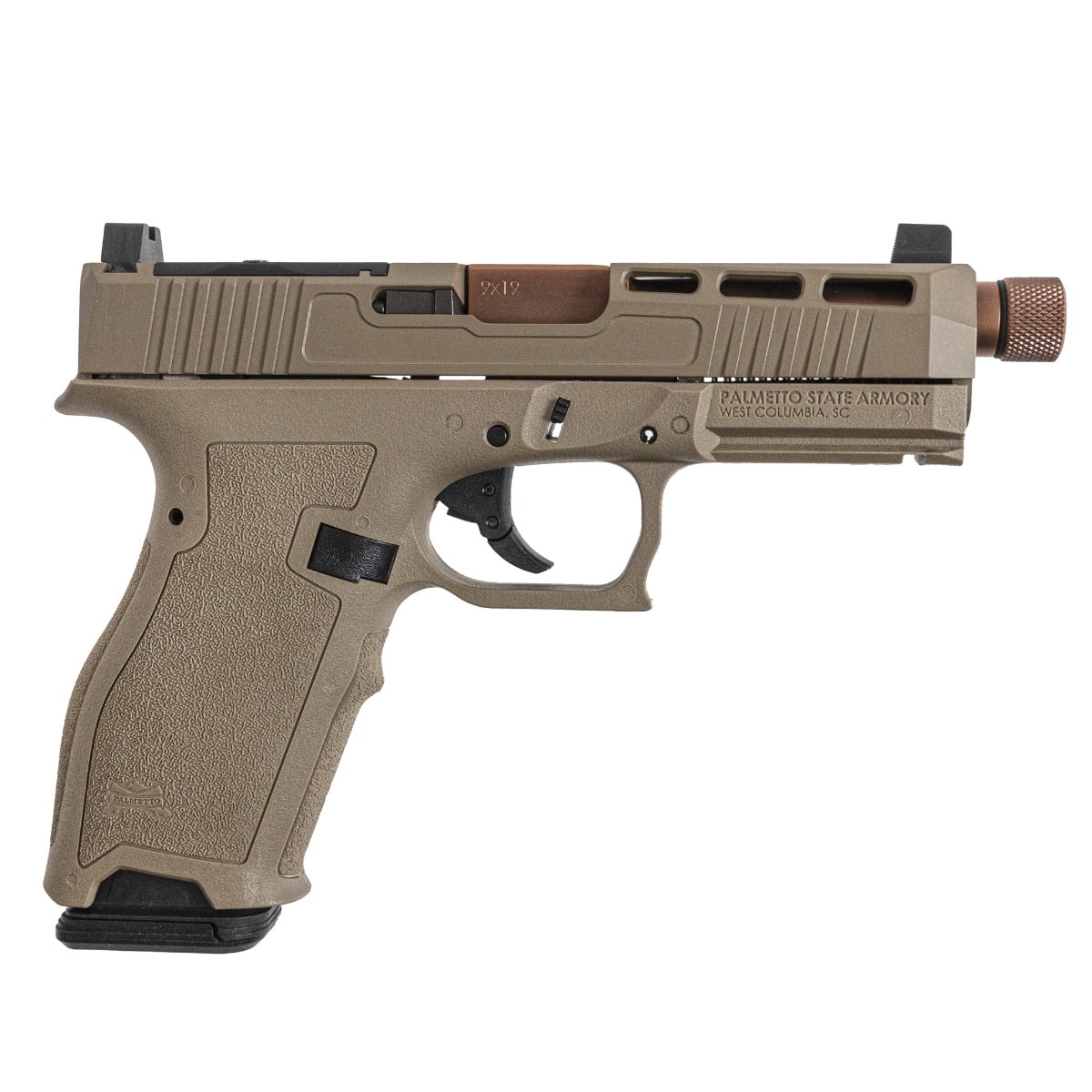 Blem PSA Dagger Full Size - S SW2 RMR Pistol W/Copper Barrel, Flat Dark Earth