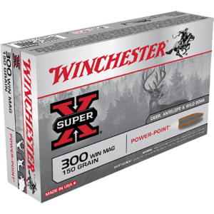 Winchester Ammo X30WM1 Super-X 300 Winchester Magnum 150 GR Power-Point - 20rd Box