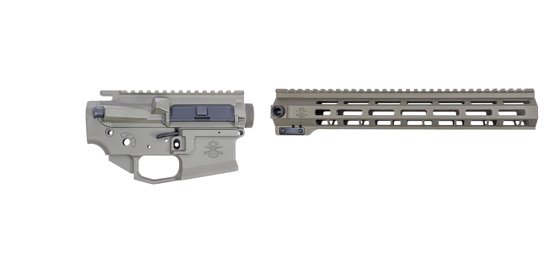 Sabre-15 Enhanced Builder Set - 13" QDSM V2 Rail, Moss Green