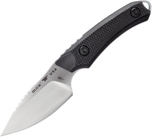 Buck Alpha Hunter Elite Fixed Blade Drop Point Knife, Black - 0664BKS-B