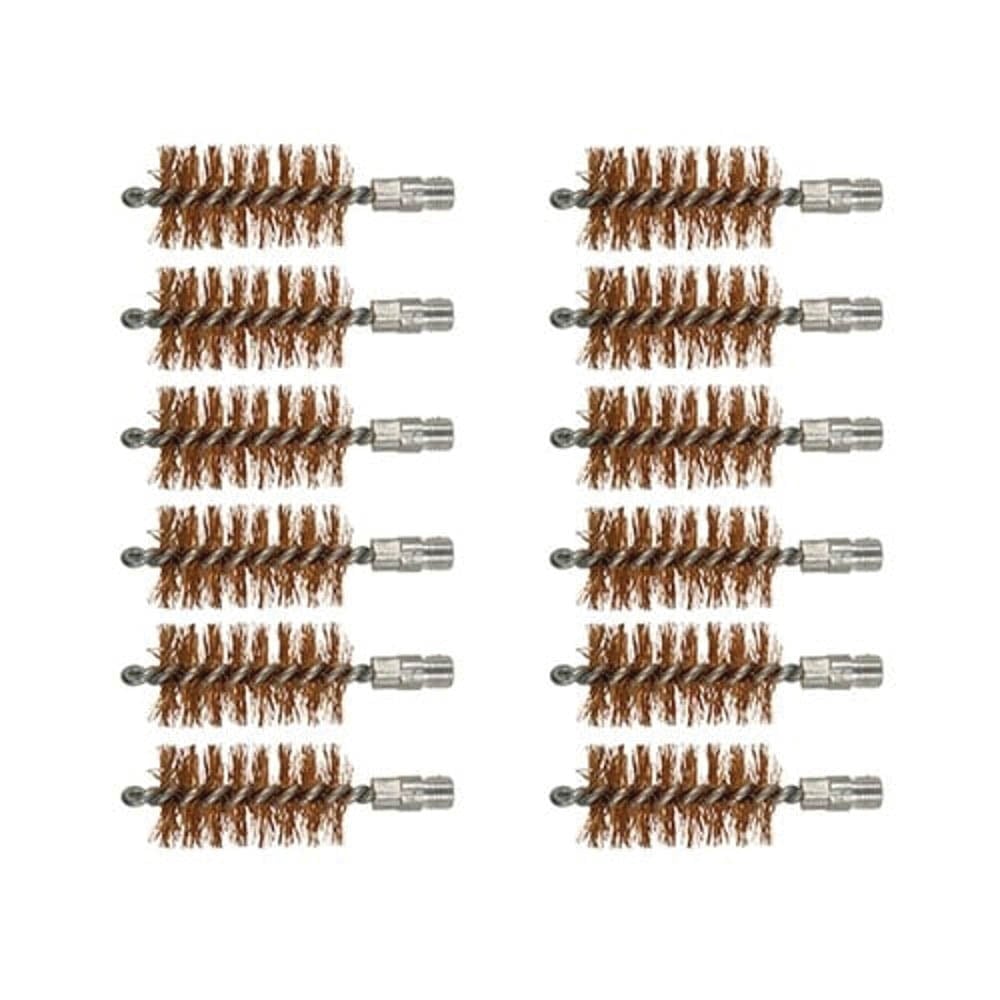 Brownells 10 Gauge 5/16-27 Male Double-Tuff Bronze Bore Brush, Pack of 12