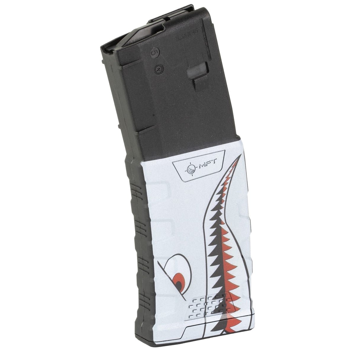 Mission First Tactical Extreme Duty 30rds .223 Remington/5.56x45mm Shark Graphic Magazine - High-Performance AR-15 - EXDPM556D-C-AR10W