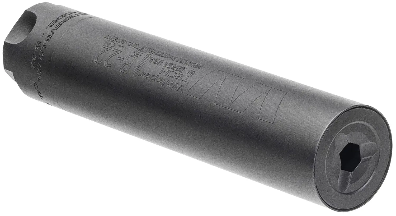 Bersa WhisperTech B-22DT Suppressor — .22 LR, 5 in