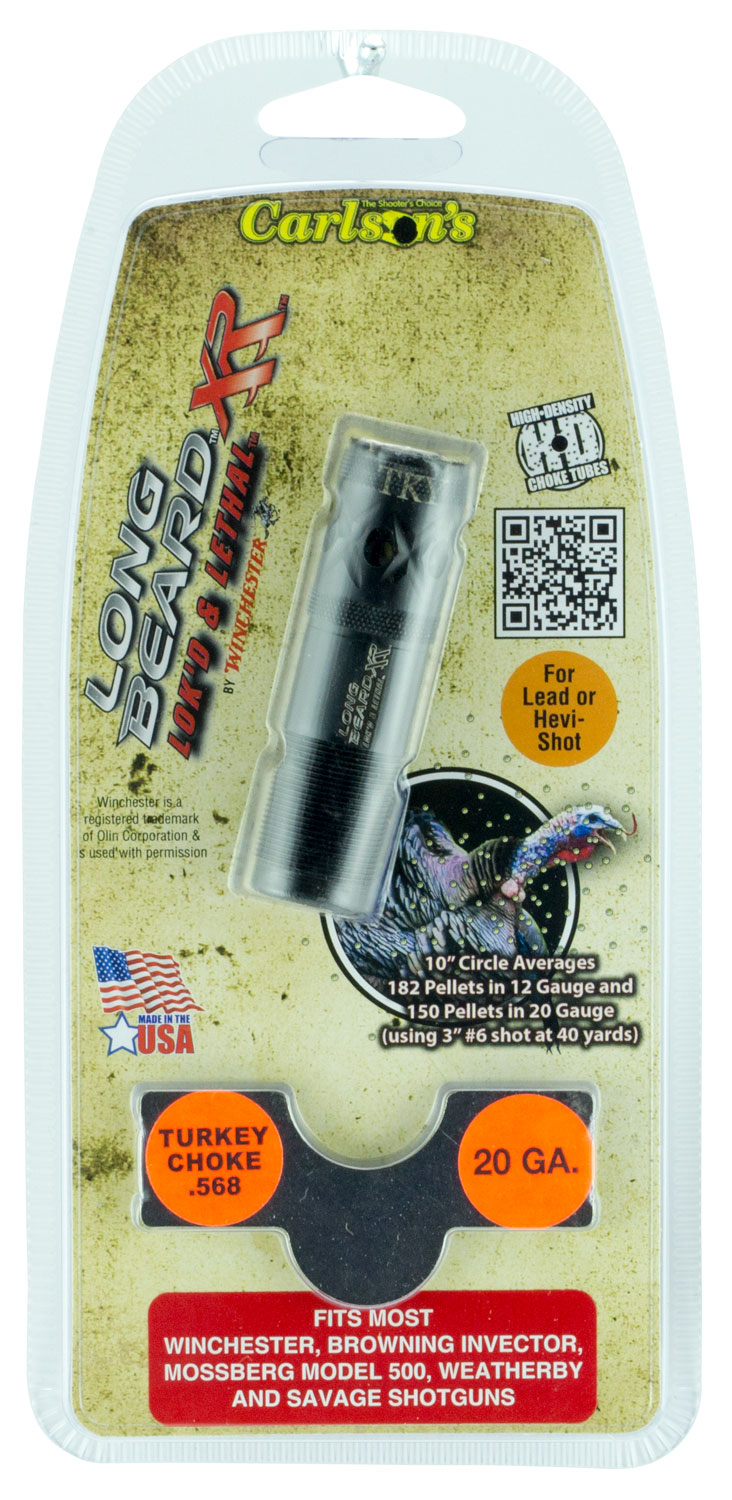Carlson's Choke Tubes Long Beard 20 Gauge Winchester Ported Turkey Choke Tube, Black - 70105