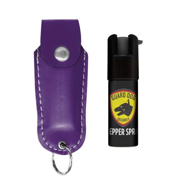 Guard Dog Soft Case Pepper Spray w/ Keychain, Purple - PS-GDSC-PR