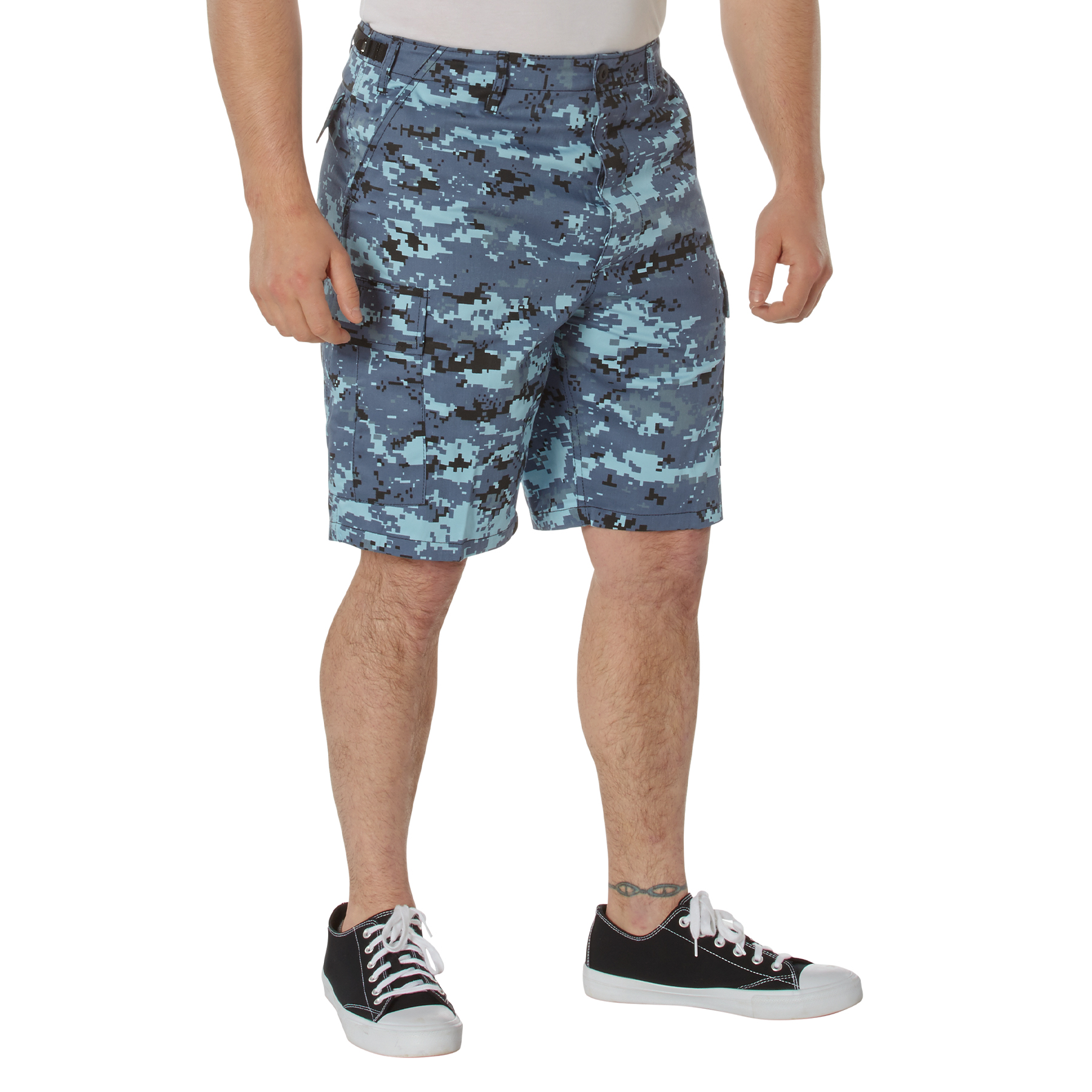Rothco Digital Camo Bdu Shorts - Sky Blue Digital Camo, Small