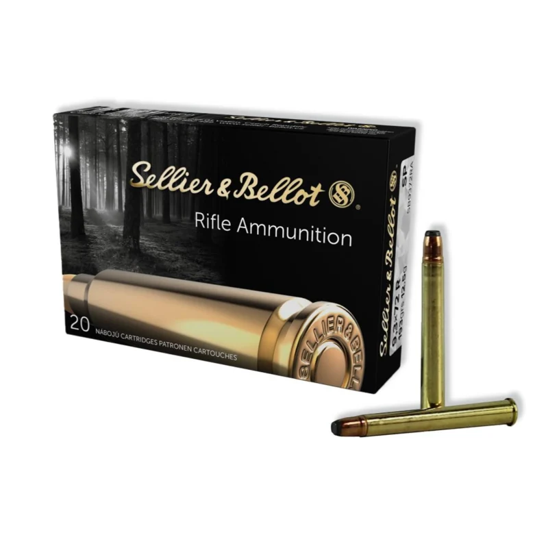 Sellier Bellot Rifle Ammunition 9.3x72mm 193 gr SP 1950 fps - 20/box