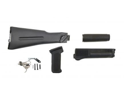 PSAK-47 Classic Black Side Folding Furniture Set w/ PSA Custom AK-47 Enhanced Polished Nickel Boron Fire Control Group