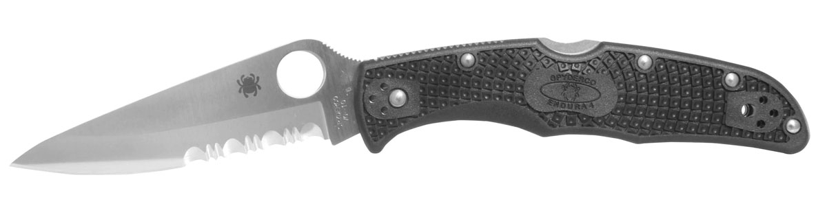 Spyderco Endura 4 Drop Point Lightweight Folding Knife, 3.75", Satin - C10PSBK