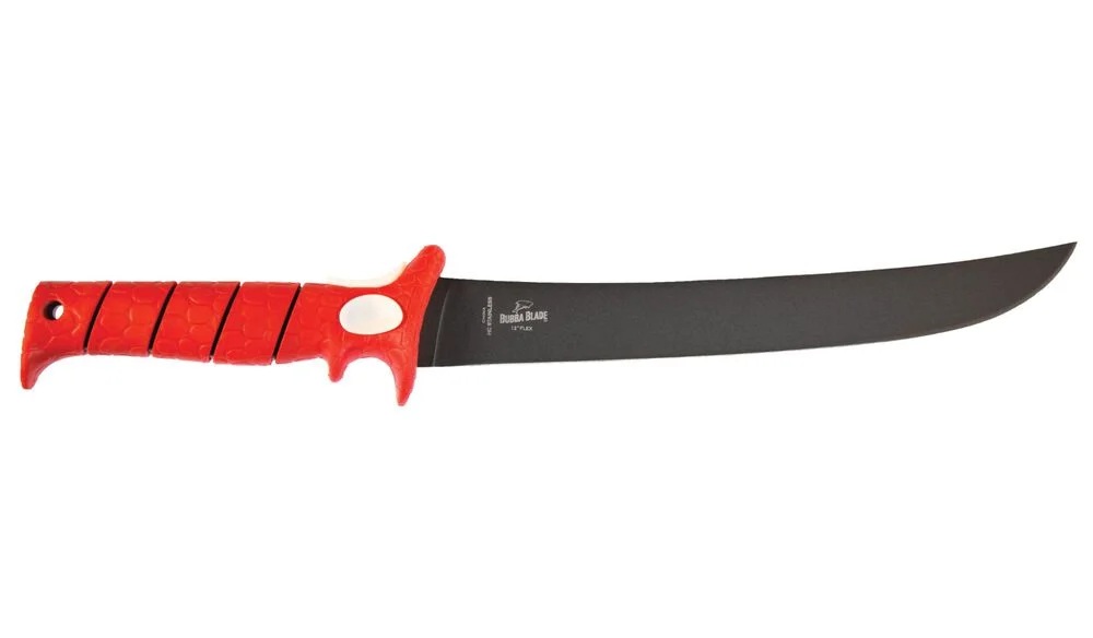 Bubba Blade 12" Flex Fixed Blade Fillet Knife, Red - BB1-12F