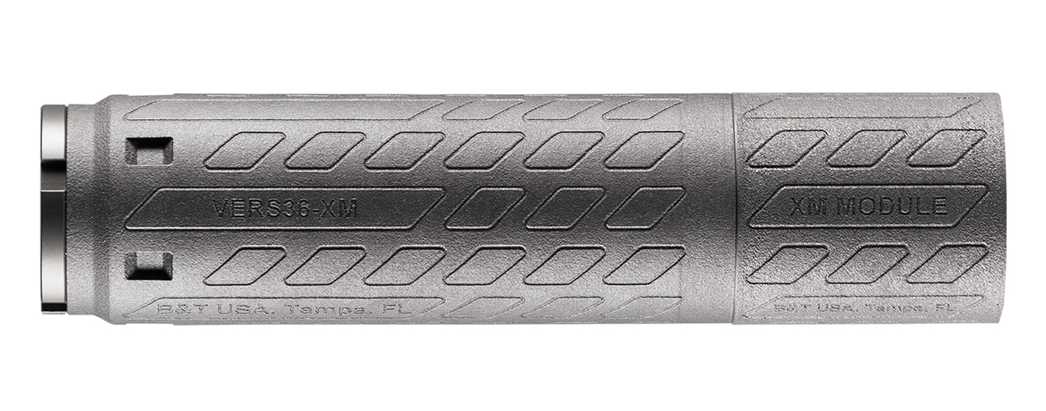 B VERS36 Ti Suppressor - 36 Caliber Gray Titanium