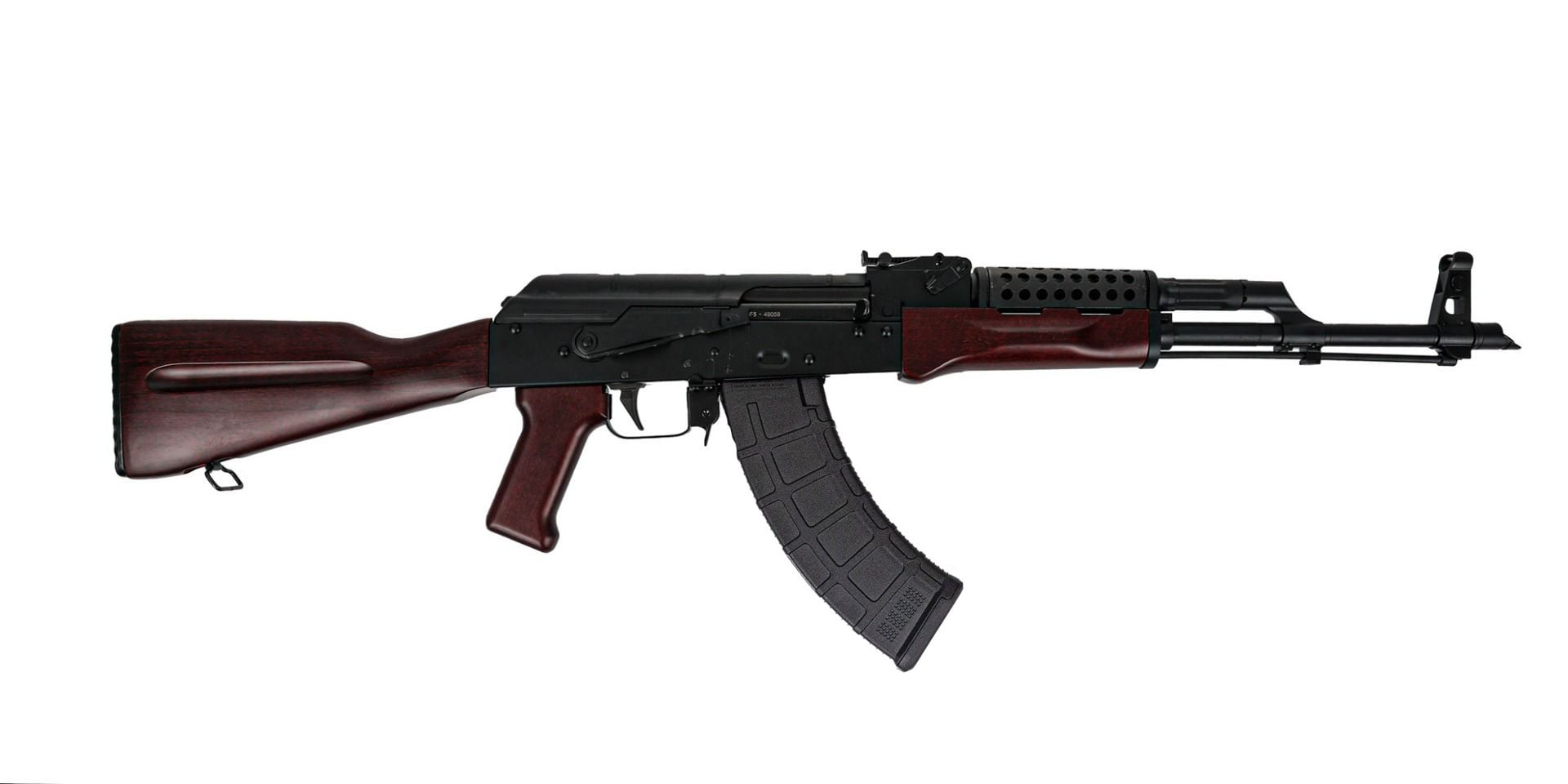PSAK-47 GF5 Forged Classic Rifle with Cheese Grater, Redwood