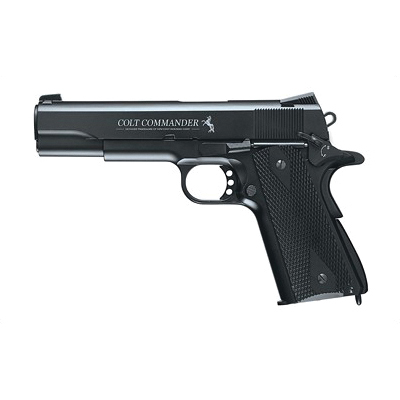 Umarex Colt Commander 4.5" 325 fps .177 BB Pistol, Black - 2254028