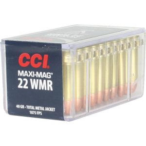 CCI 0023 Target & Plinking Maxi-Mag 22 WMR 40 gr Total Metal Jacket (TMJ) - 50rd Box