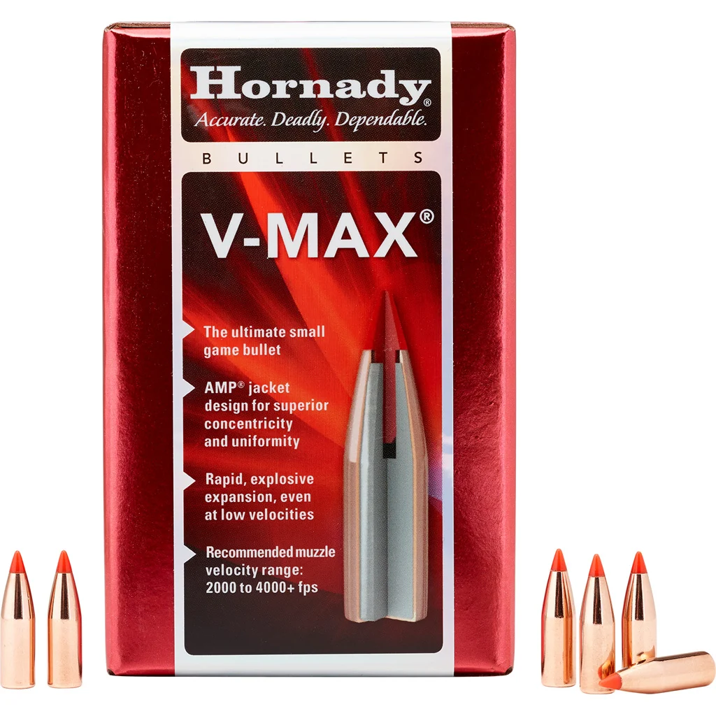 Hornady V-Max Bullets 6mm .243 65 gr. V-Max 100 Box