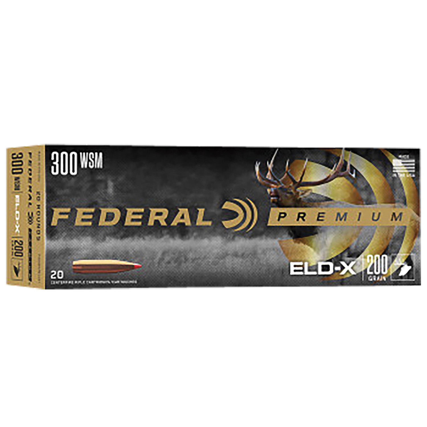 Federal Premium .300 WSM 200 gr Ammo ELD-X - 20rds - P300WSMELDX1