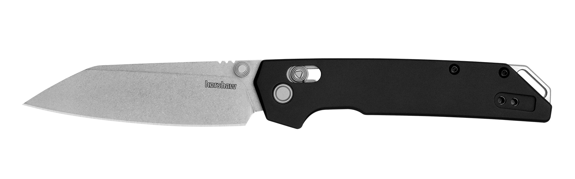 Kershaw Iridium Folding Knife Reverse Tanto, Black - Sleek Reverse Blade, Smooth Folding Mechanism, Perfect for EDC - 2038R