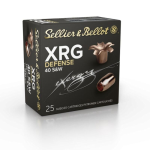 Sellier-Bellot Sellier & Bellot XRG Defense Handgun Ammunition .40 S&W 130gr HP 1247 fps 25/ct