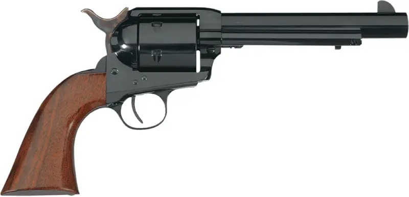 Taylors Company 550428 1873 Cattleman 44 Rem Mag Caliber with 6" Barrel, 6rd Capacity Cylinder, Overall Blued Finish Steel Walnut Army Size Grip