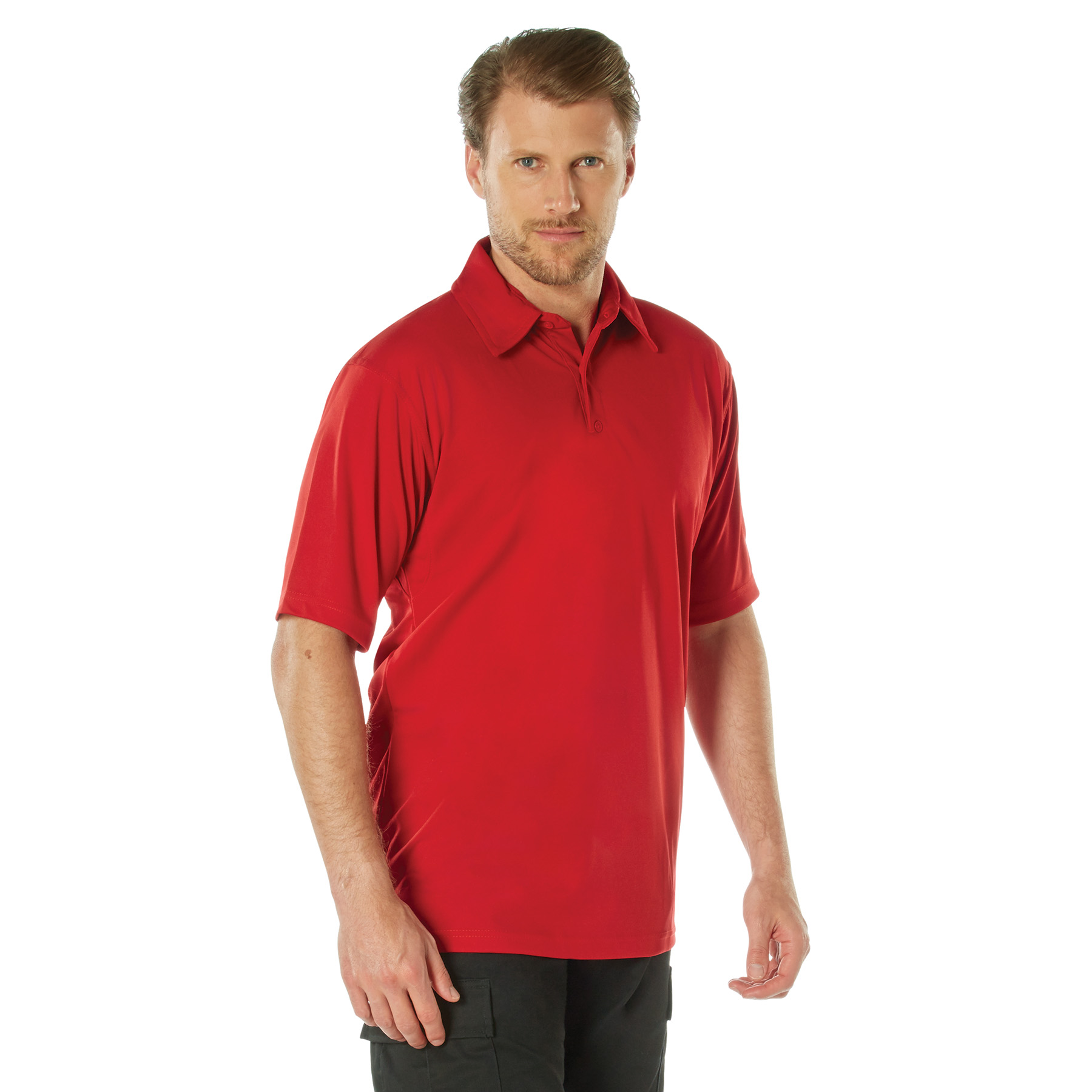 Rothco Tactical Performance Polo Shirt - Red, Medium