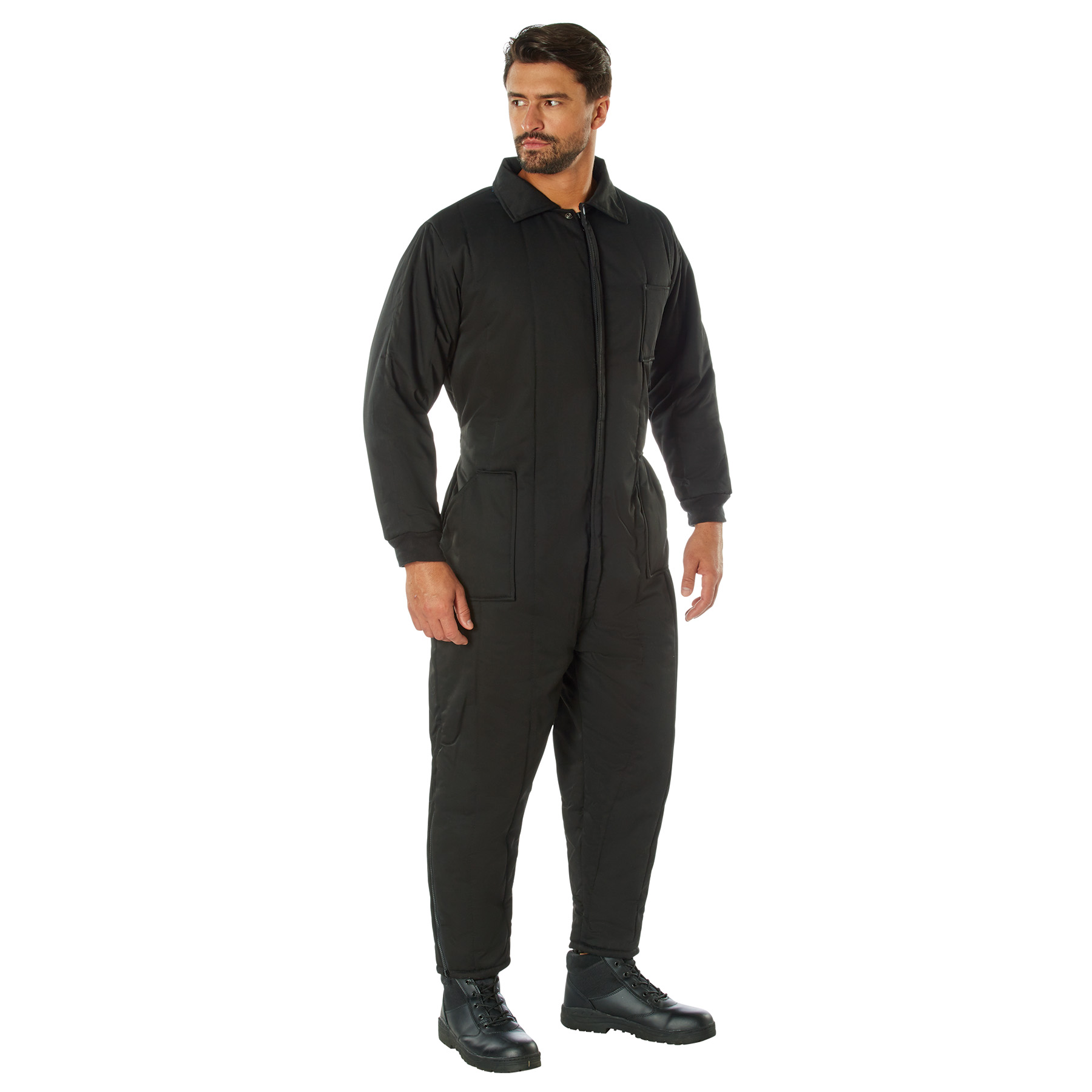Rothco Insulated Coveralls - Black, Large