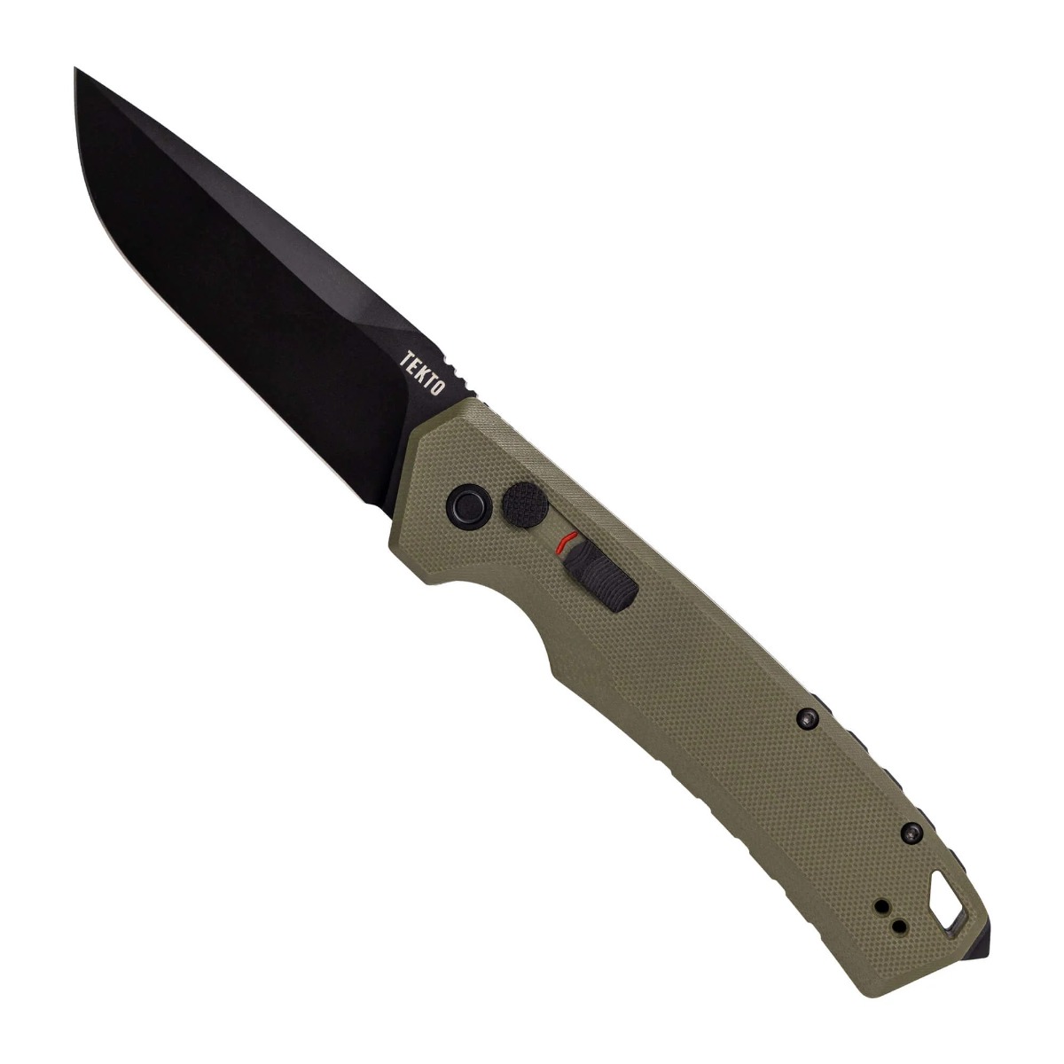 Tekto Knives A3 Delta Auto Folding Knife, OD Green
